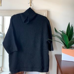 ZARA black Italian yarn knit cowl neck sweater (small) ✨